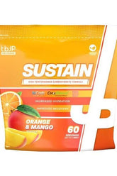 Trained by JP Sustain intra training carbohydrate powder in orange and mango flavor for improved hydration and recovery.